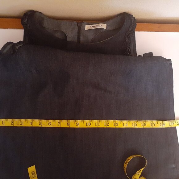 'S Max Mara Denim Shift Dress - Picture 10 of 12